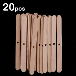 Wooden Wax Core Holder with Holes for DIY Candle Making and Aromatherapy (1 hole 20pcs)