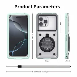 Professional Waterproof Universal Phone Case for Underwater Photography (Light Green)