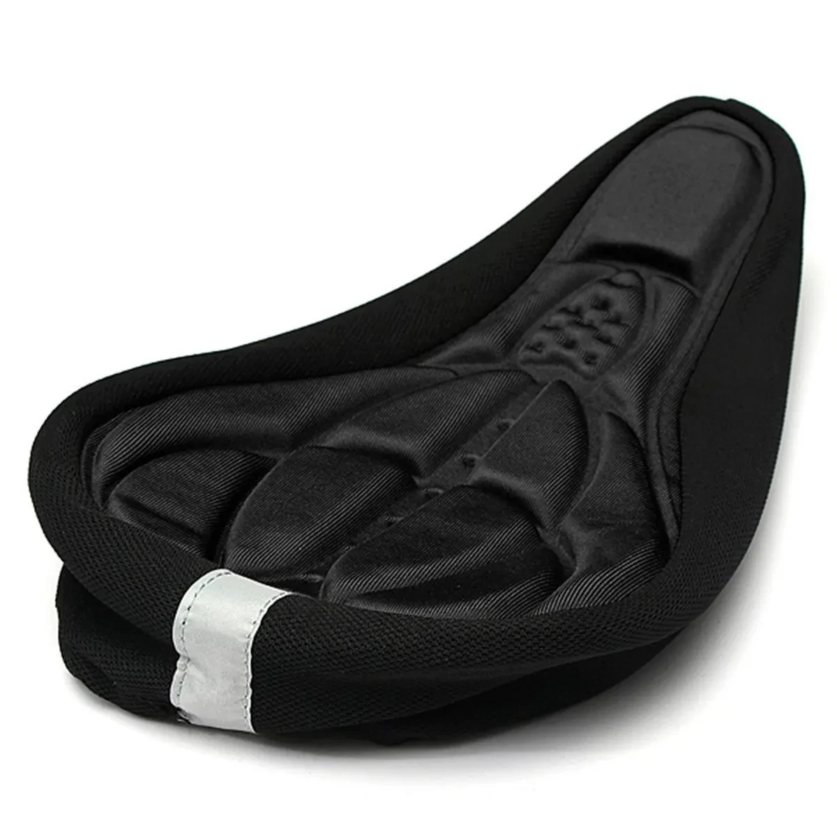 3D Padded Bike Seat Cover - Gel Foam Cushion with Non-Slip Base for Mountain/Road Bicycles, Waterproof Comfortable Saddle Mat