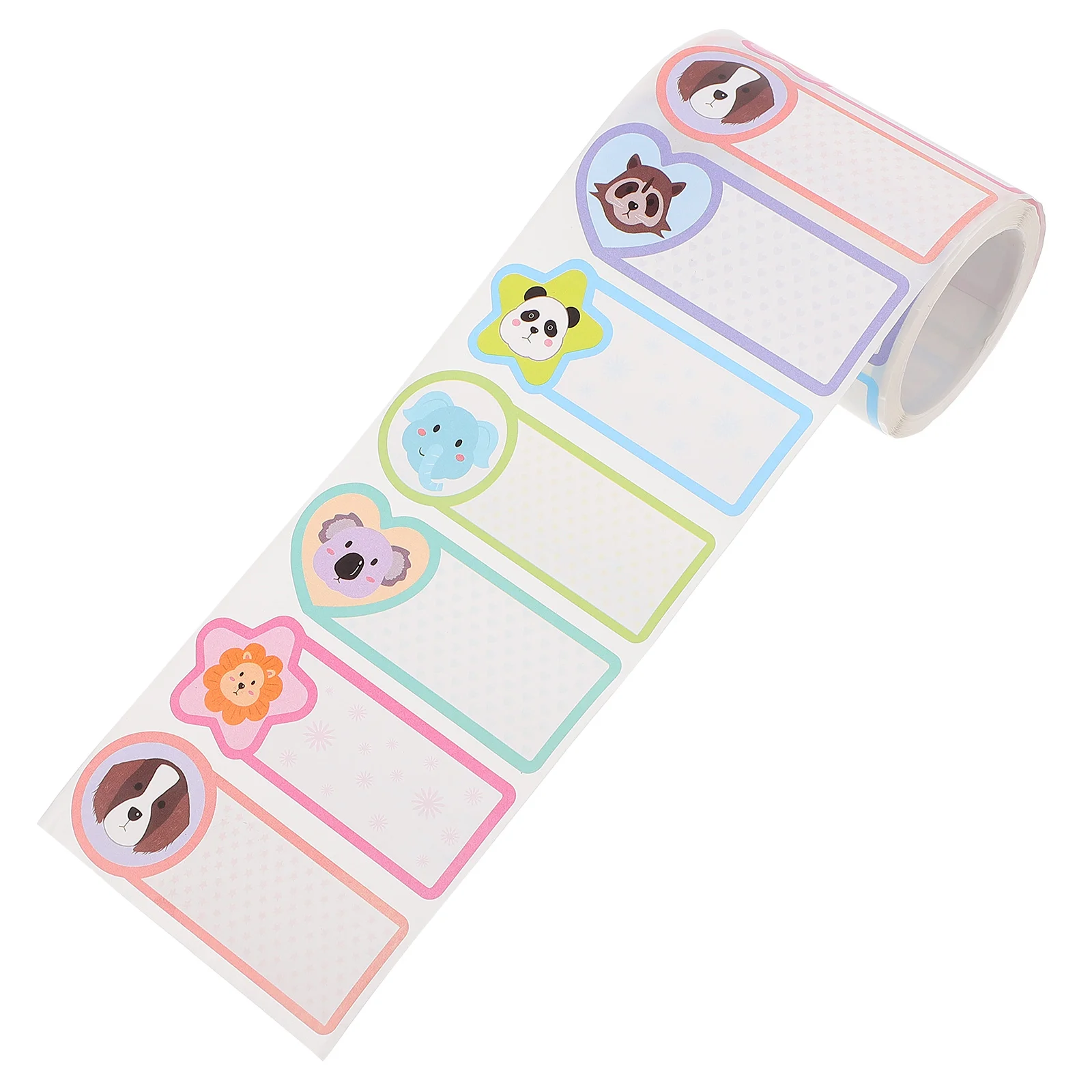 

1 Roll of Cartoon Write-On Name Stickers Label Stickers (Assorted Color)