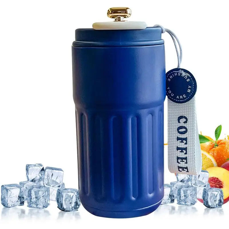 

Изолированный термостакан, термобутылки из нержавеющей стали, дисплей температуры 400 мл с ремешком, портативная фотоемкость