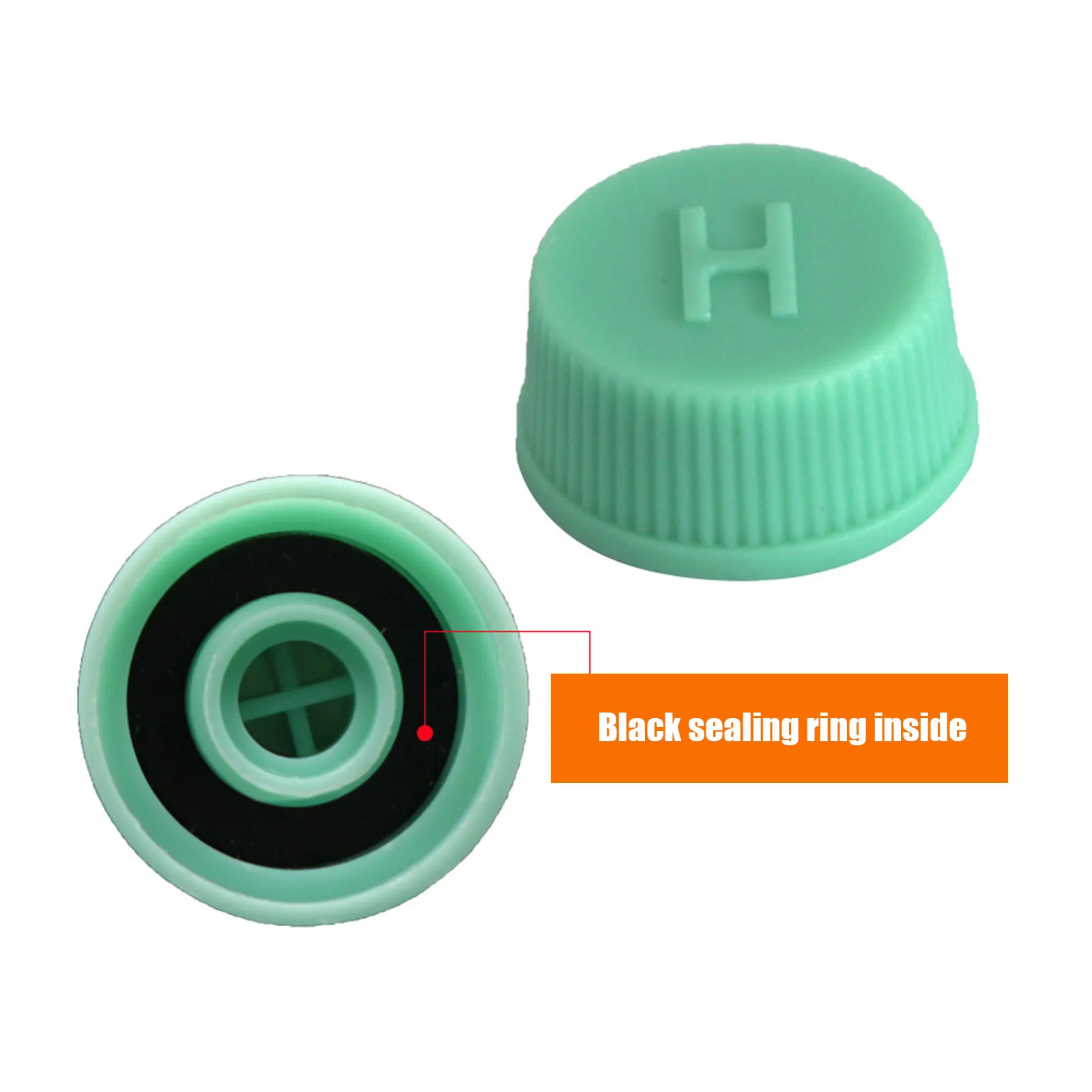 R134a R12 서비스 포트 밸브 더스트 캡자동차 에어컨 냉매 더스트 커버 밸브 코어 캡 하이 로우 사이드 포트 캡