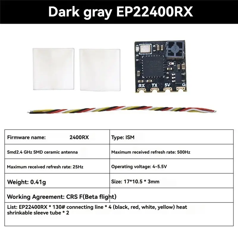 BG-EP2 2400 RX ELRS 2.4Ghz RX EXPRESSLRS 2.4G 수신기 (FPV 장거리 드론 쿼드콥터용)