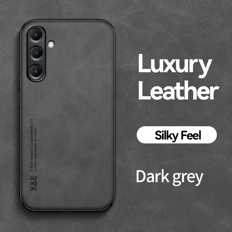 Luxuriöse Leder-Handyhülle für Samsung Galaxy A57 A37 A56 A36 A16 A55 A54 A53 A07 A17, seidiges Gefühl, weiche Abdeckung für Autohalter – Detail 18
