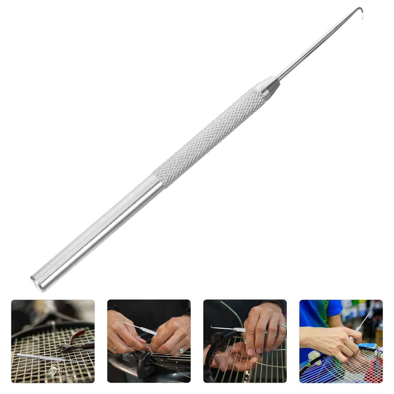 

Tennis Racket Stringing Hook Craft Tool Threading Wire Pulling Tools Sports for Badminton Supplies