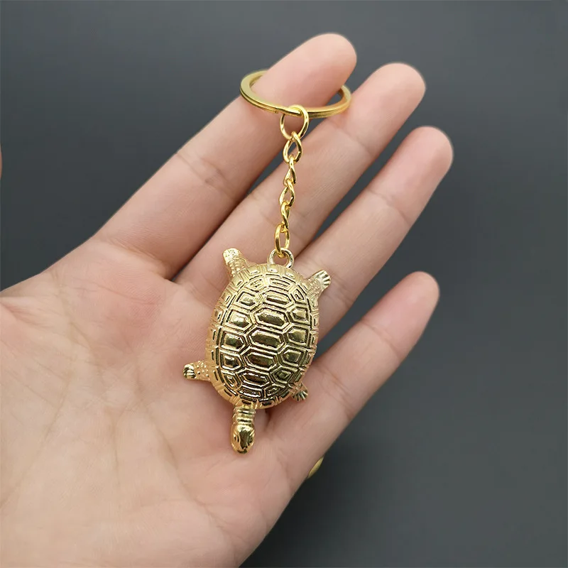 Asakusa Temple 5cm alloy plating small gold turtle pendant ornaments money turtle son-in-law auspicious blessing