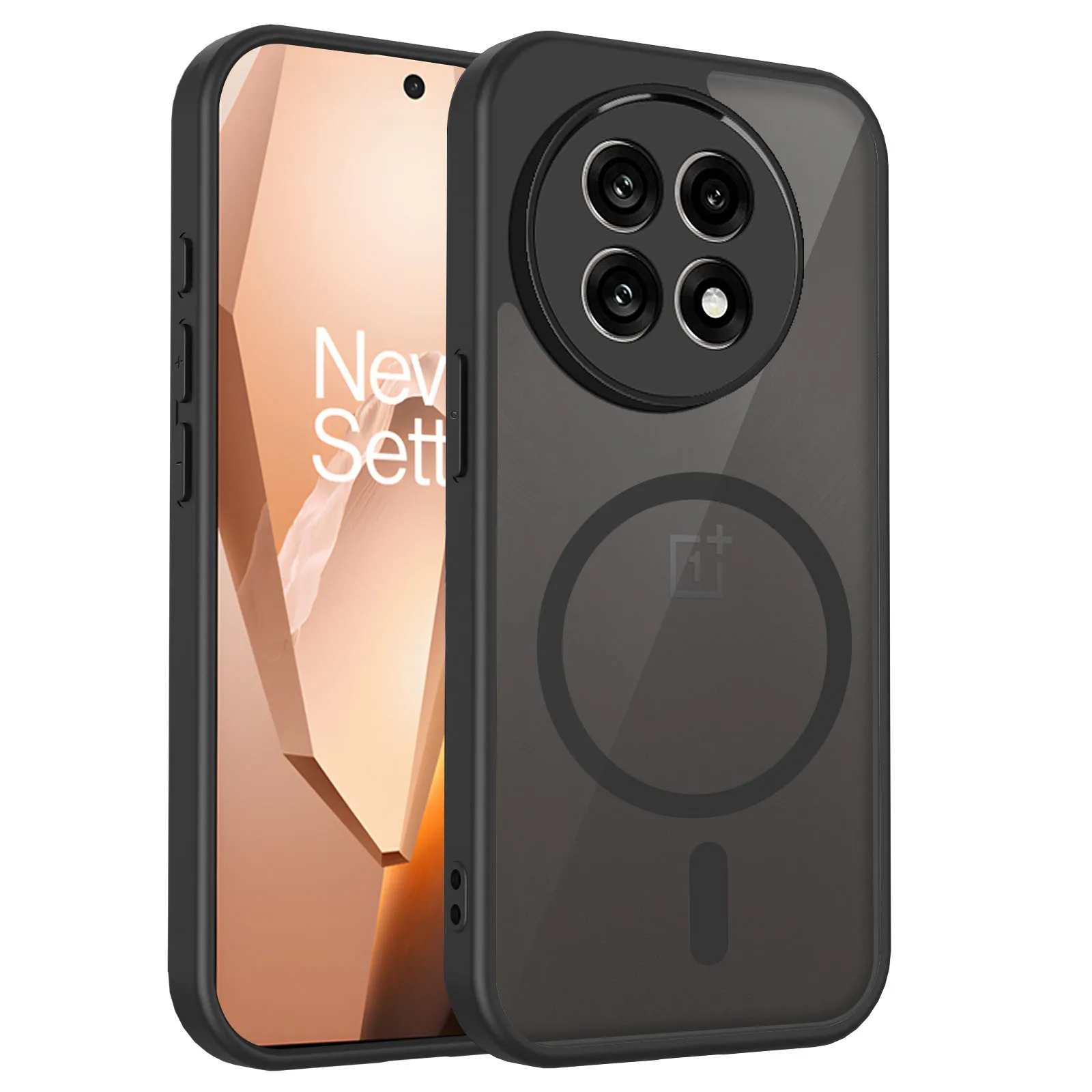Matte Magnetic Wireless Charging Case with Shockproof Protection