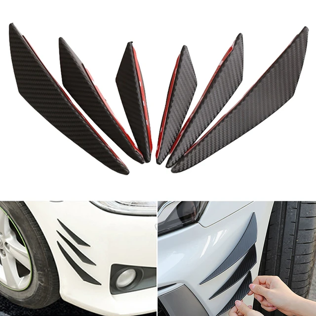 4/6 stücke Universal Front stoßstange Lippen dekoration Diffusor Splitter  Flossen Körper Spoiler Canards Valenz Kinn Auto Tuning Canard Dekor -  AliExpress