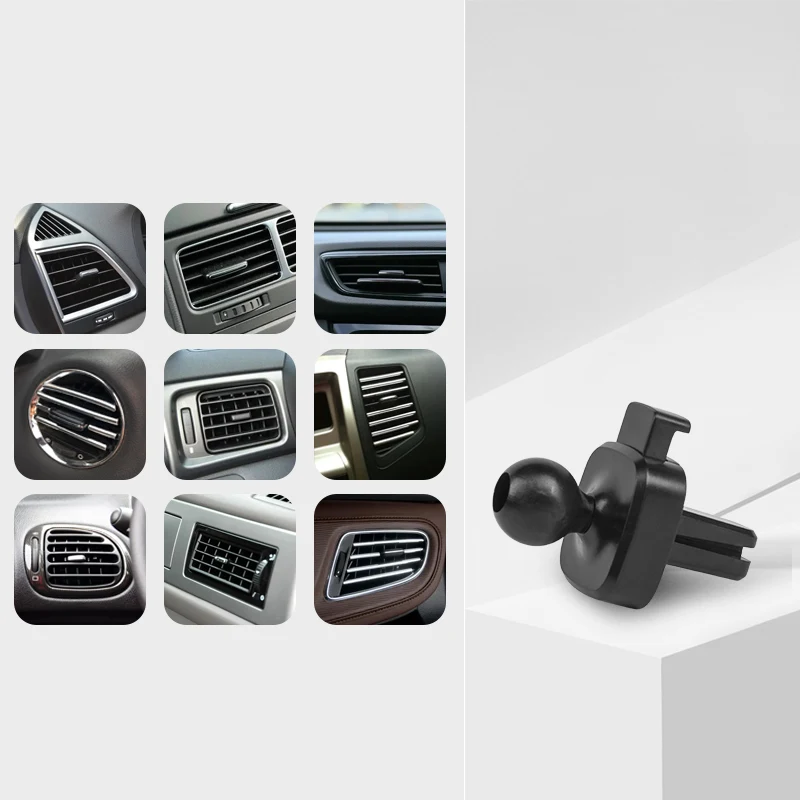 For Smart 453 Fortwo Forfour Car Styling Mobile Phone Holder Air Vent Clip Radio Navigation Bracket Rotatable Support Accessory