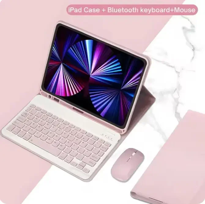 Wireless Bluetooth Keyboard Case for Tablets - Stylish Protective Cover