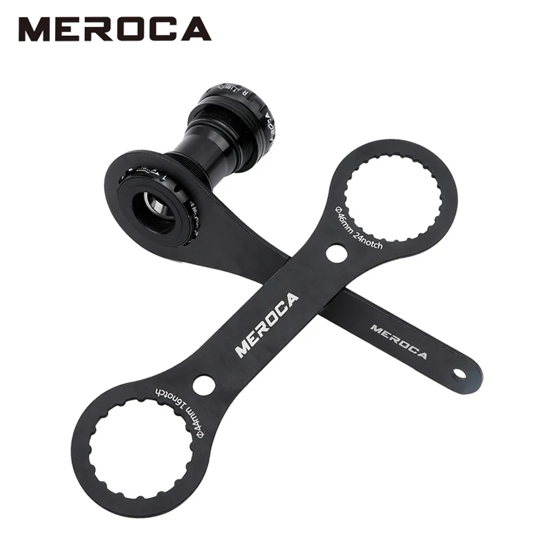 

MEROCA Fahrrad Tretlager Schlüssel 44mm 46mm 49mm 16/24 Kerbe Für IXF BB51 BB52 DUB Installieren Reparatur fahrrad Werkzeug