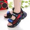 Summer Baby Girls Sandals For Kids Cartoon Spiderman Student Beach Shoes Children Boys Toddler Kids Non Slip Slippers EUR 21-40 2
