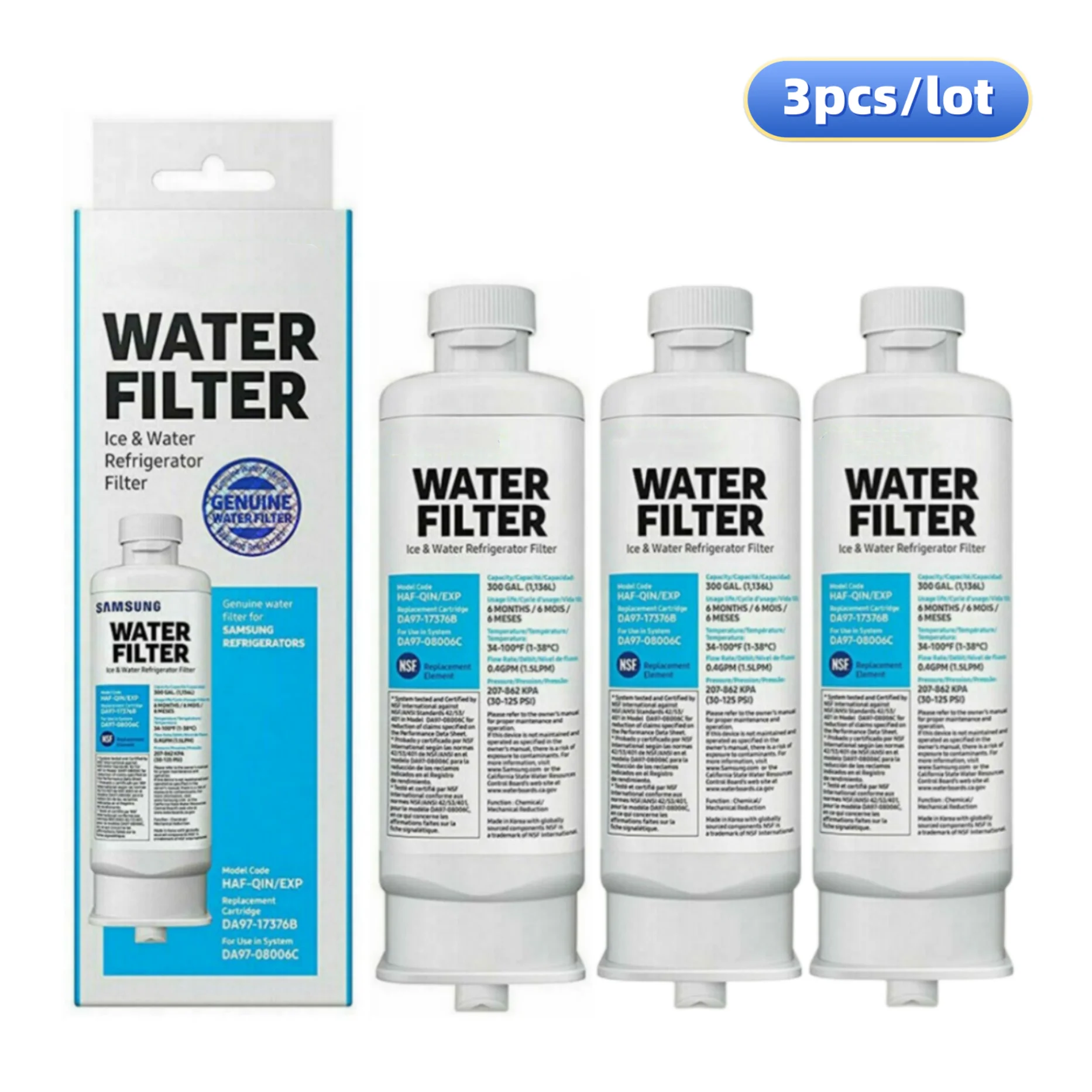 Replace Samsung DA9717376B Refrigerator Water Filter For HAFQIN/EXP