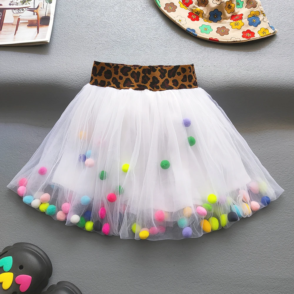 2024 Jupe Tutu En Tulle Enfant 2-14 Ans Jupe Bouffante Fille Courte Dentelle Chic Pas Cher Jupe Plissée Fille Princesse Festival Ceremonie Soirée Baptême Anniversaire