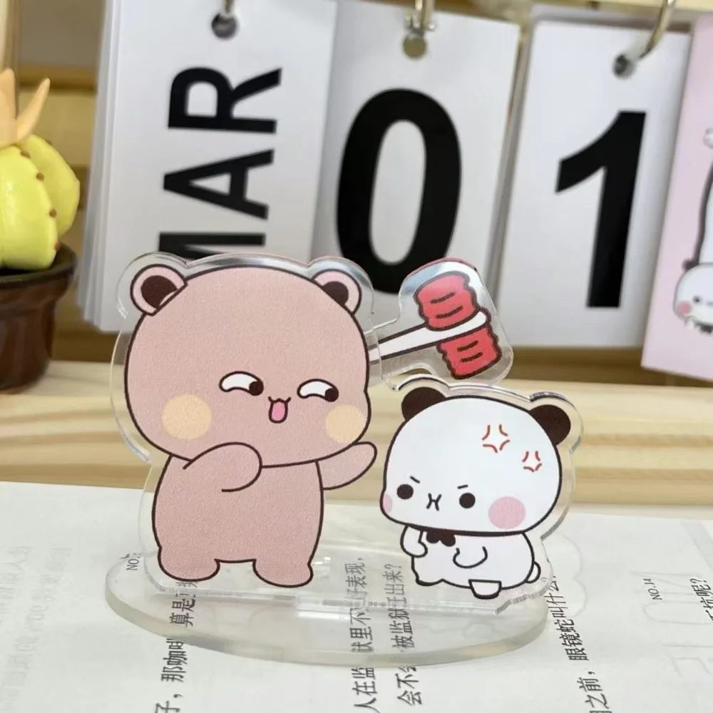 Cute Dudu BuBu Cartoon Desktop Ornament - Creative Stress Relief Shake Toy and Decorative Acrylic Action Standee Gift