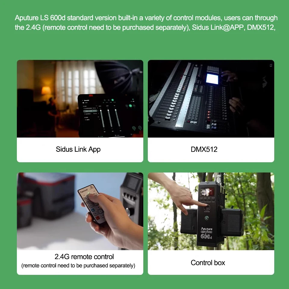 Aputure 영화 촬영용 COB LED 스튜디오 비디오 램프, 라이트 스톰 600W, 5600K 일광 V 마운트, CRI96 + TLCI96 +, LS 600d Pro