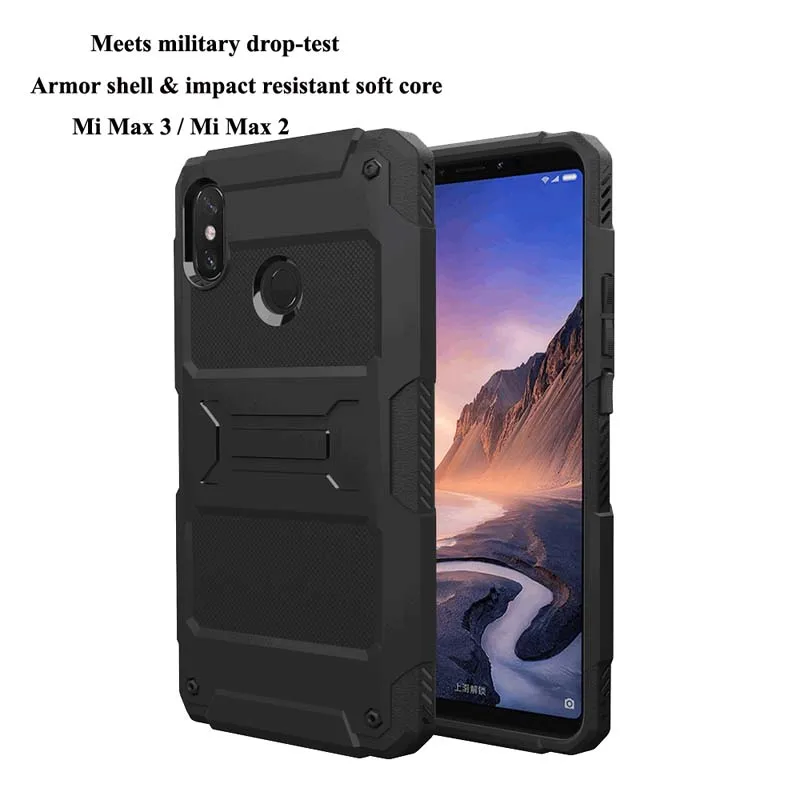 Fatbear Per Xiaomi Mi Max 3 Max 2 Tactical Military Grade Rugged Antiurto Armor Custodia Protettiva In Pelle