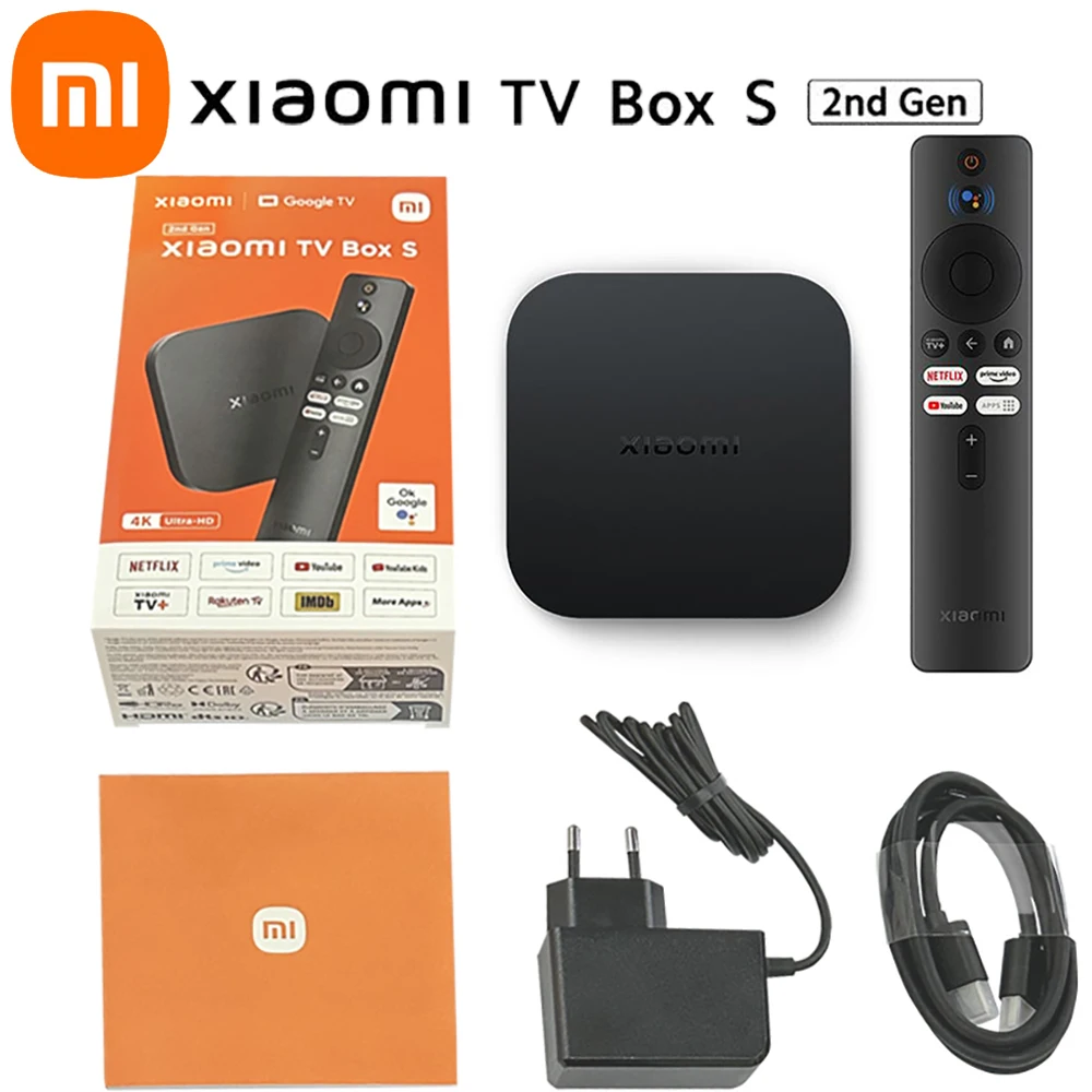 Original Xiaomi Mi TV Box S (2nd Gen) 4K Ultra HD Android TV Box