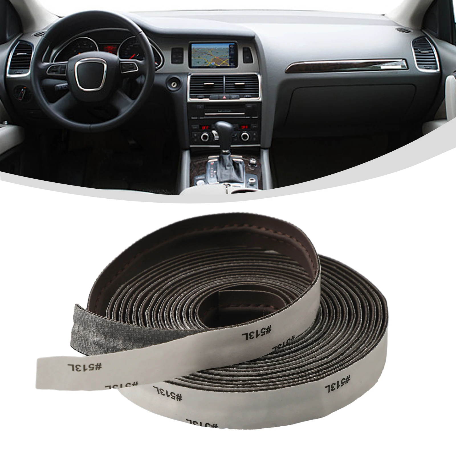 

PU Leather Car Decorative Strip Door Decoration DIY Flexible Interior Sticker Car Interior Decorative Strip 3 Meters