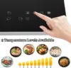 3000W 110V Cooktop Portable 4 Burners Electric Built-in Cooktop Sensor Touch Control Countertop Electric Hot Plate with Kid Safe 5