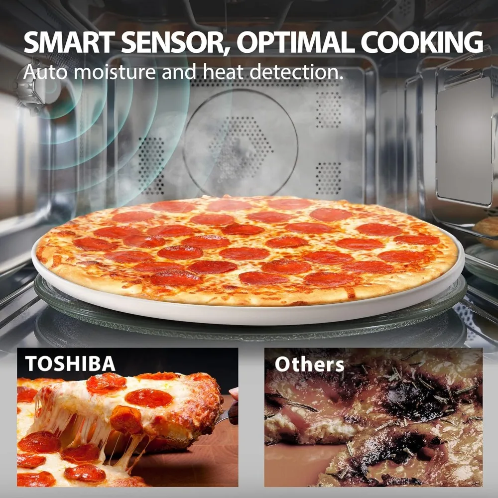 4-in-1 ML-EC42P(BS) Countertop Microwave Oven, Smart Sensor, Convection, Air Fryer Combo, Mute Function, Position Memory