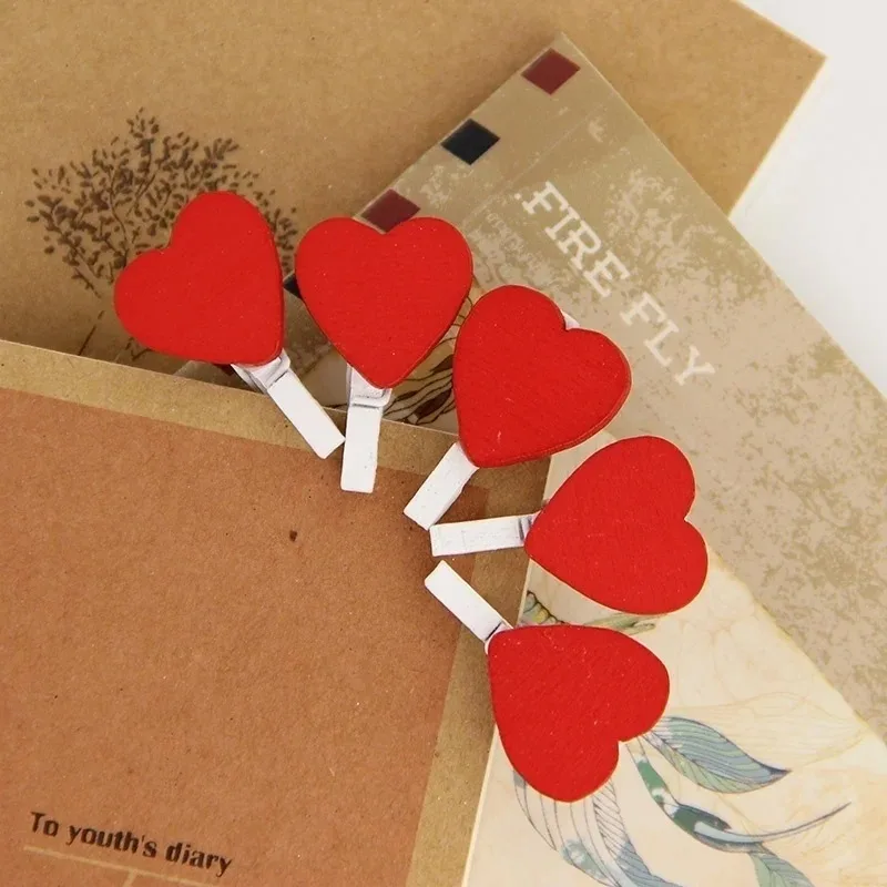 

20 шт., Деревянные Прищепки для ногтей