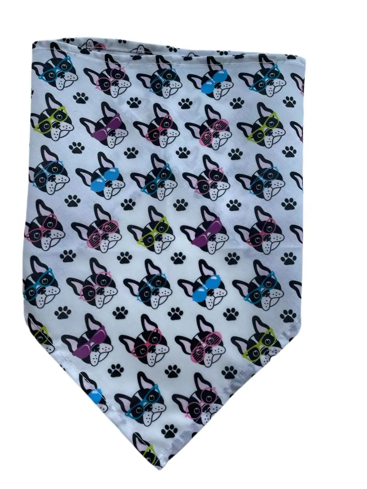 60pc/lot Cartoon Dog Printing Puppy Cat Dog Bandanas Scarf Tie Handkercheif  Pet Accessories Grooming Products  CH21 6