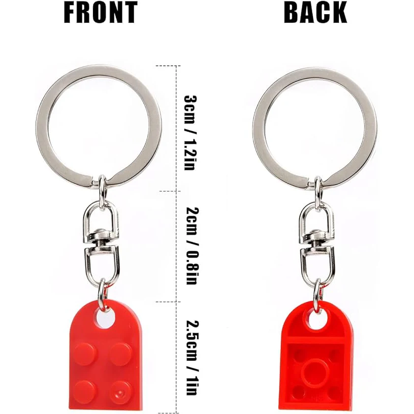 Valentin Egynapi út ajándékok Tetőcserép Összetartozó Összepárosít Szív Színes keychain számára Fiú The Best Damn Thing cucc Összeegyeztethető vel LEGO ajándékok