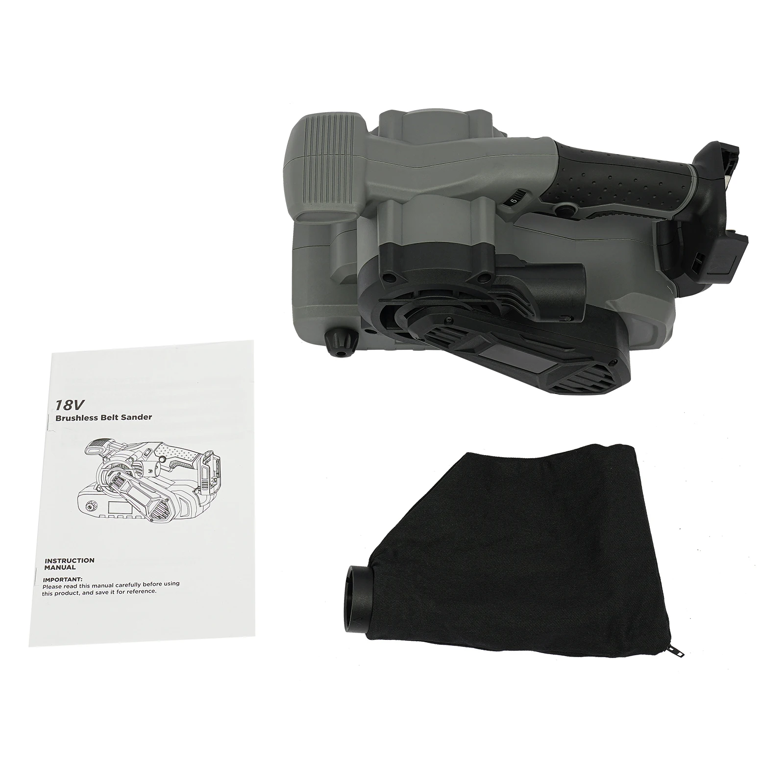 Bürstenloser Akku-Bandschleifer, 20V 6-Gang Einstellbarer Polierer und Schleifer, 76x533mm Schleifband für Holz und Metall – Detail 5