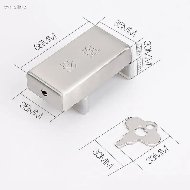 Window lock aluminum alloy screen and door lock sliding door child protection safety sliding anti theft limiter