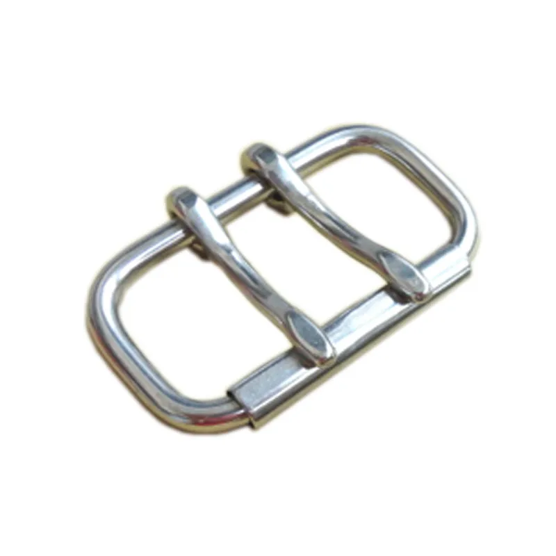Belt Buckle Bag Fasteners Double Pin Stainless Steel Weightlifting Roller Matel Waistband Head 60mm 52mm cowboy belt hardware