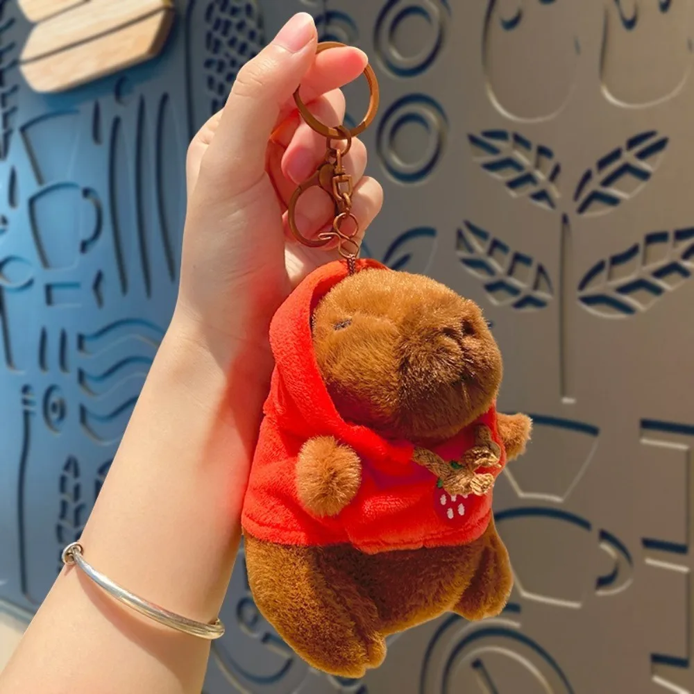 thumbnail image 1 of Cute Small Size Capybara Plush Toy With Wings Hoodie Simulation Capybara Doll Fluffty Toy Birthday Gifts, 1 of 5
