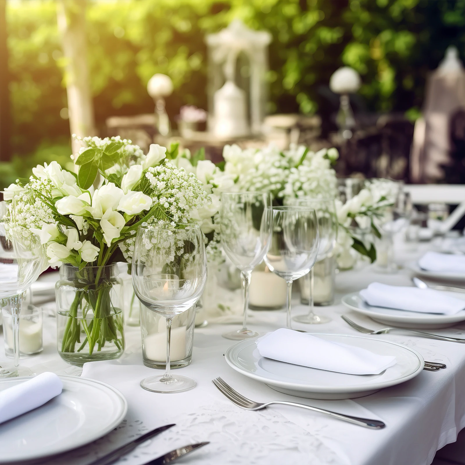 Rectangle Tablecloth Stain and Wrinkle Resistant Washable Polyester Table Cover For Dining Decor 6Pcs