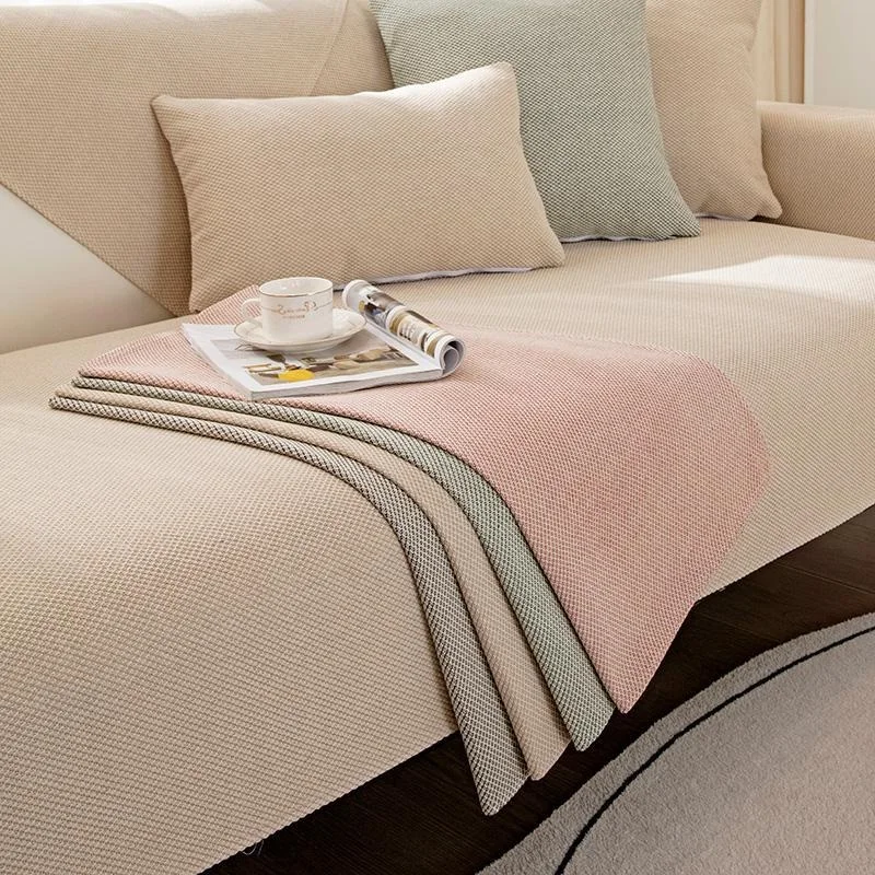 Linen Sofa Cover High Quality Anti-Slip Cotton Sofa Cushion Sofa Backrest Towel Sofa Cover Home Living Room Furniture Seat Cover