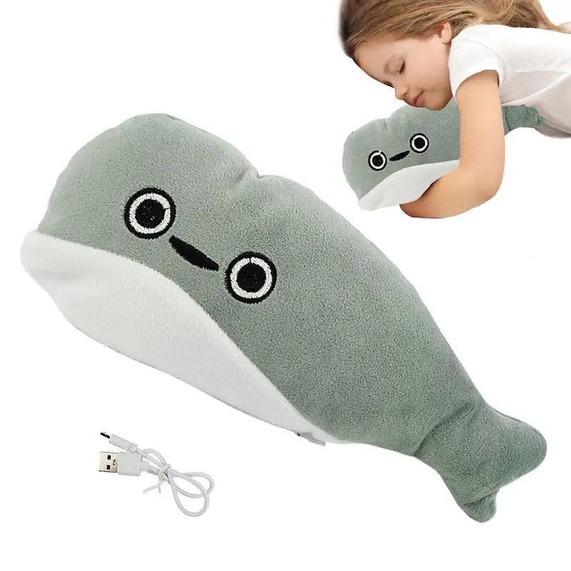 

Flopping Fish For Cat Wiggle Fish Electric Moving Fish Interactive Plush Rechargeable Moving Fish Cat Toy With 3 Modes For