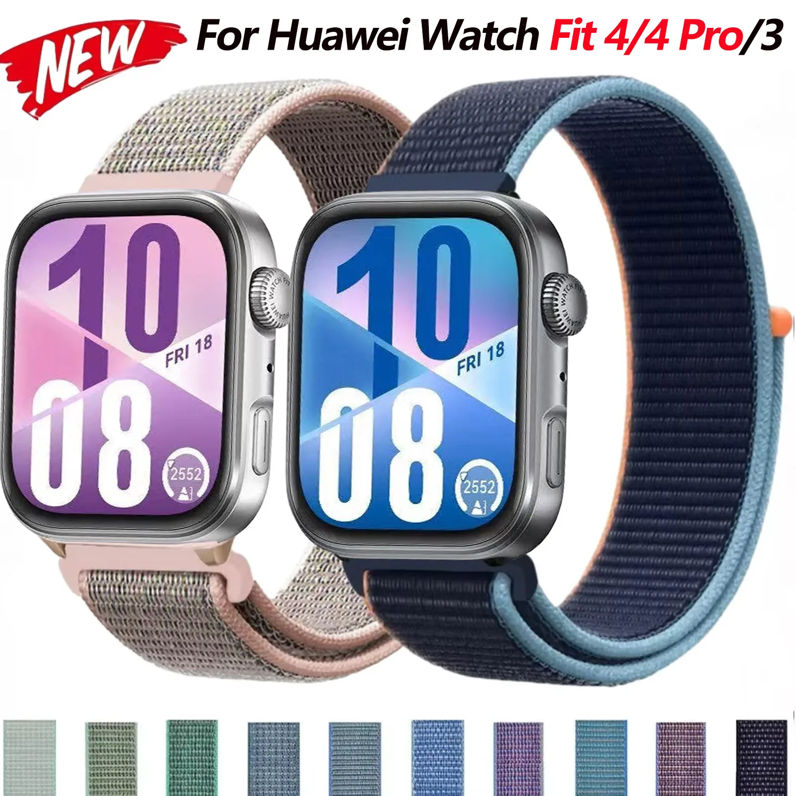 Nylon Loop Strap Replaceable Wristband Bracelet Belt