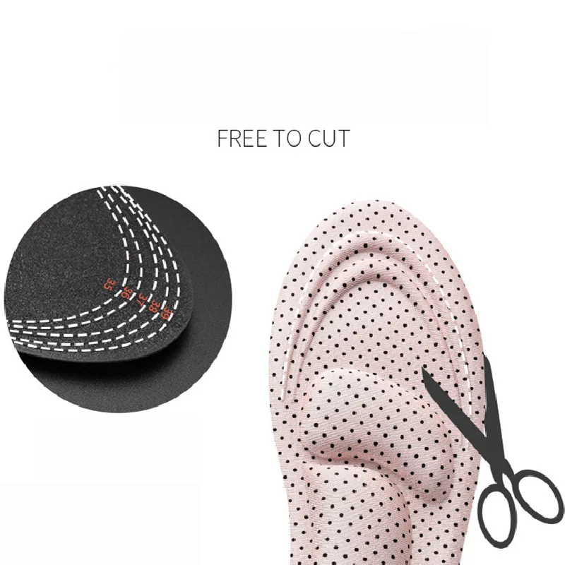5D Sport Insoles for Shoes Women Men Deodorant Breathable Cushion Running Insoles For Feet Care Orthopedic Memory Foam