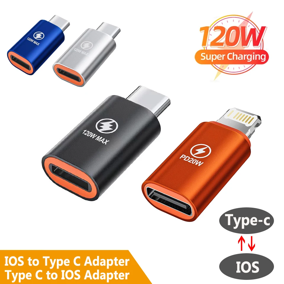 High-Speed Lightning to USB-C Power Adapter for Fast Charging and Data Transfer