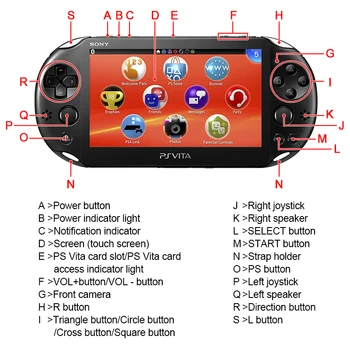 Original Sony PSVita 2000 PS Vita 2000 Slim Console With PKGJ Store Free Games 64GB/128GB Memory Card PSV2000 3