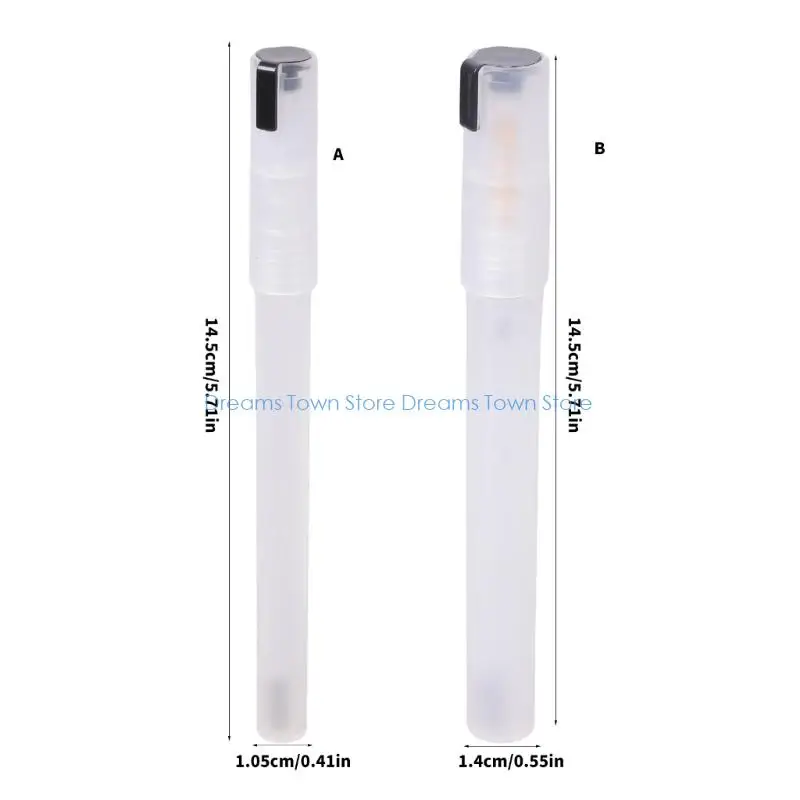 HX6A 10팩 DIY 아트 프로젝트 및 산업용 마킹을 위한 리필 가능 페인트 마커 펜 팁이 있는 투명 아크릴 잉크 마커