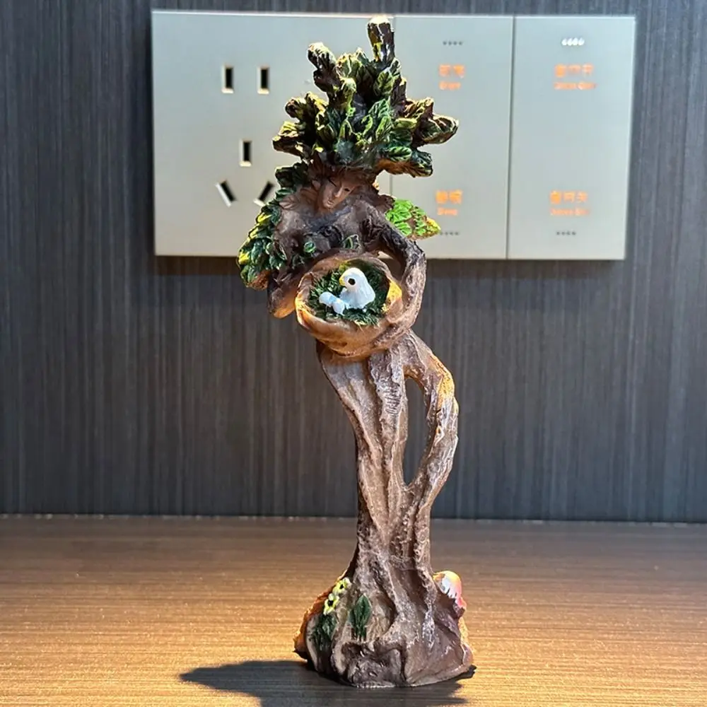 

Green Forest Goddess Statue Cute Waterproof Resin Nature Queen Sculpture Funny Outdoor