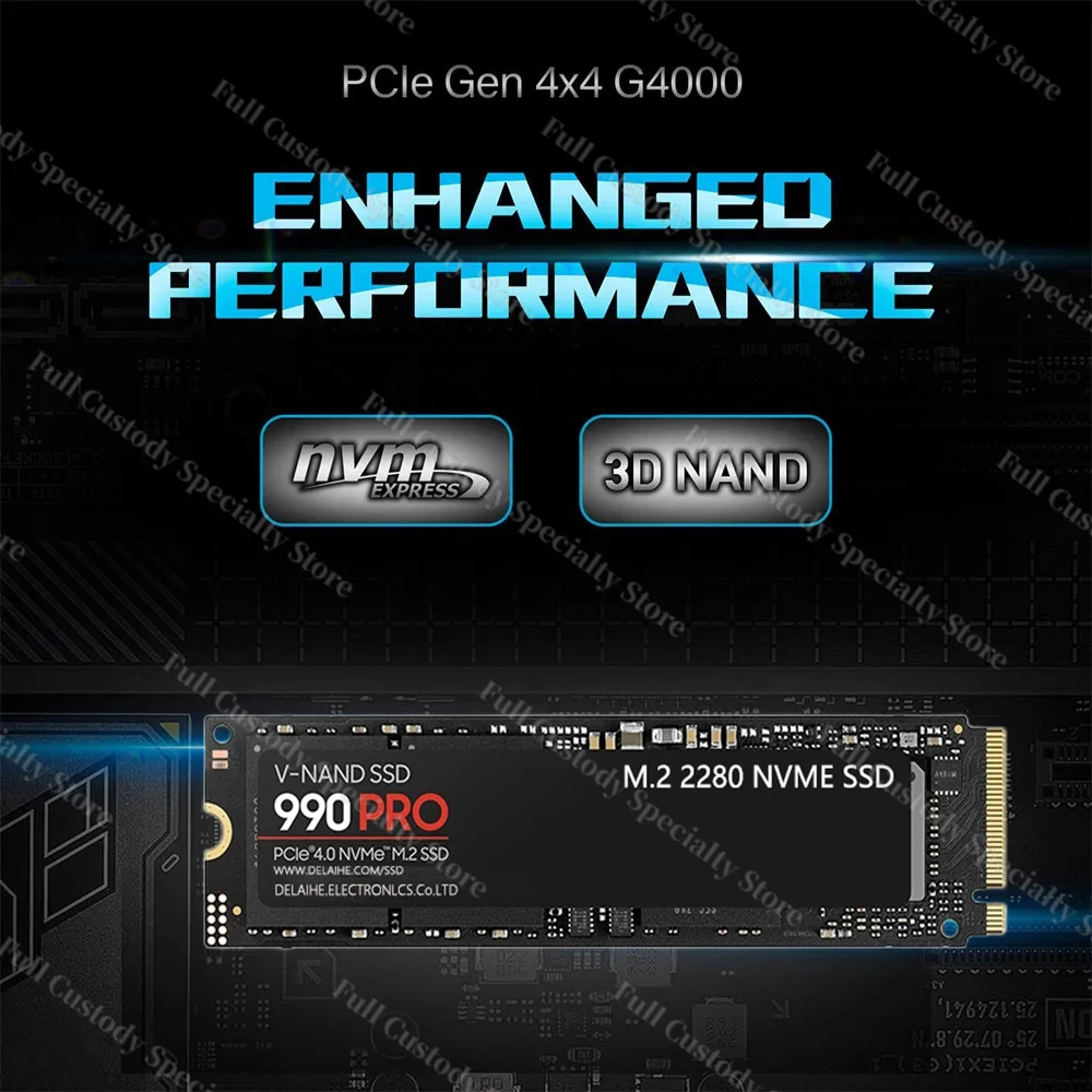 Ʈ PC  ָ Ʈ ϵ ̺, SSD 8TB  990 PRO PCIe 4.0 NVMe 4.0 M.2 2280 NGFF 1TB 2TB 4TB SSD PS4 PS5