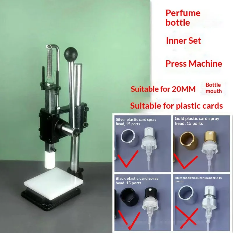 Manual Perfume Bottle Crimper Capping Machine 13mm/15mm Universal Clamp for 1ML-