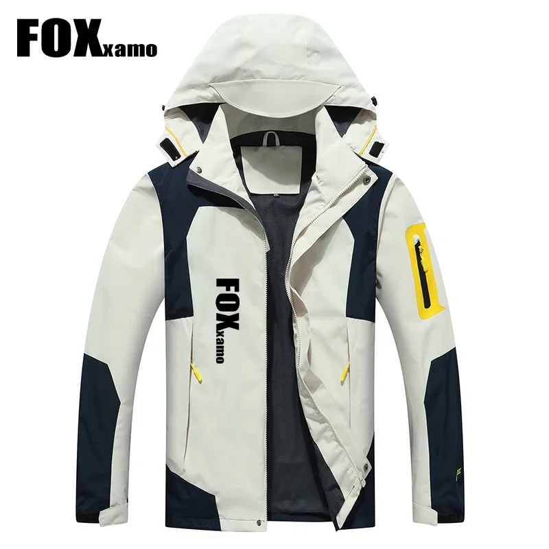 Foxxamo 남성용 부드러운 쉘 후드 재킷, 방풍 방수, 야외 활동 (등산, 사냥, 사이클링) 에 적합