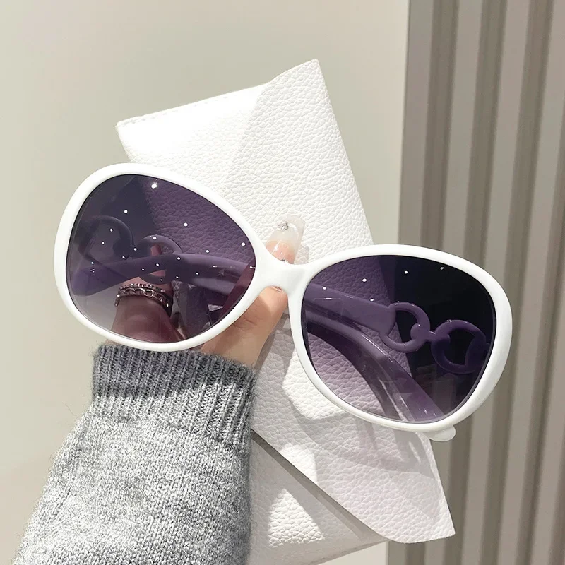 Fashion Square Sunglasses Woman Luxury Brand Big Purple Sun  display picture 1