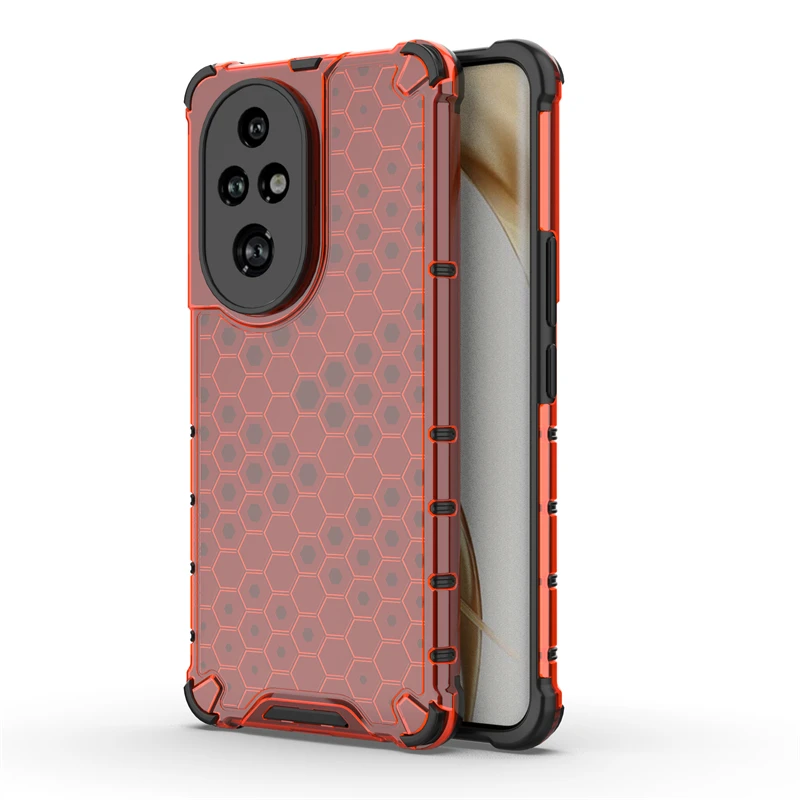 Shockproof Transparent Honeycomb Armor Back Case Cover