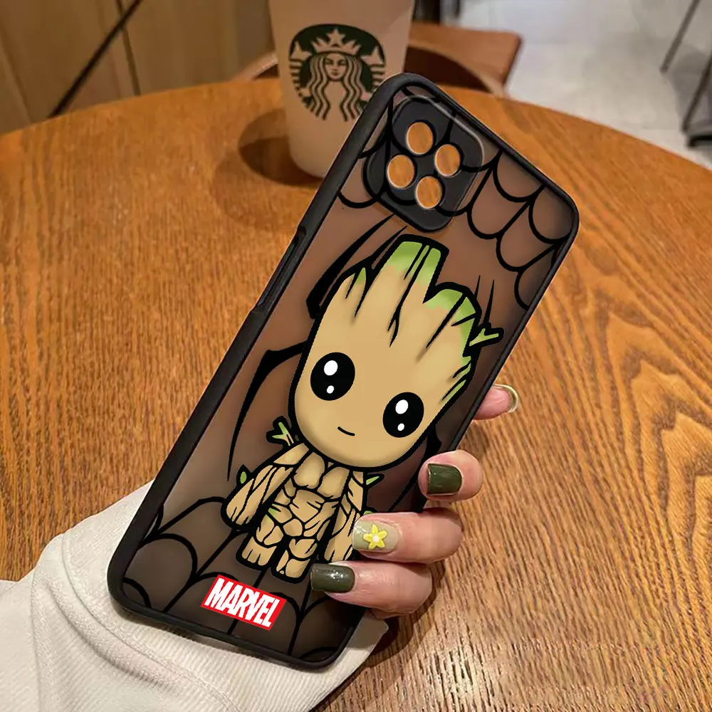 Matte Case for OPPO A97 A96 A95 A94 A93 A92 A92S A78 A74 A73 A72 A57 A55 A54 A53 4G 5G Case Funda Marvel Avengers Anime Cartoon