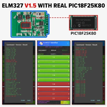 10pcs lot ELM327 v1 5 PIC18F25K80 chip Bluetooth wifi Code Reader for Android IOS ELM