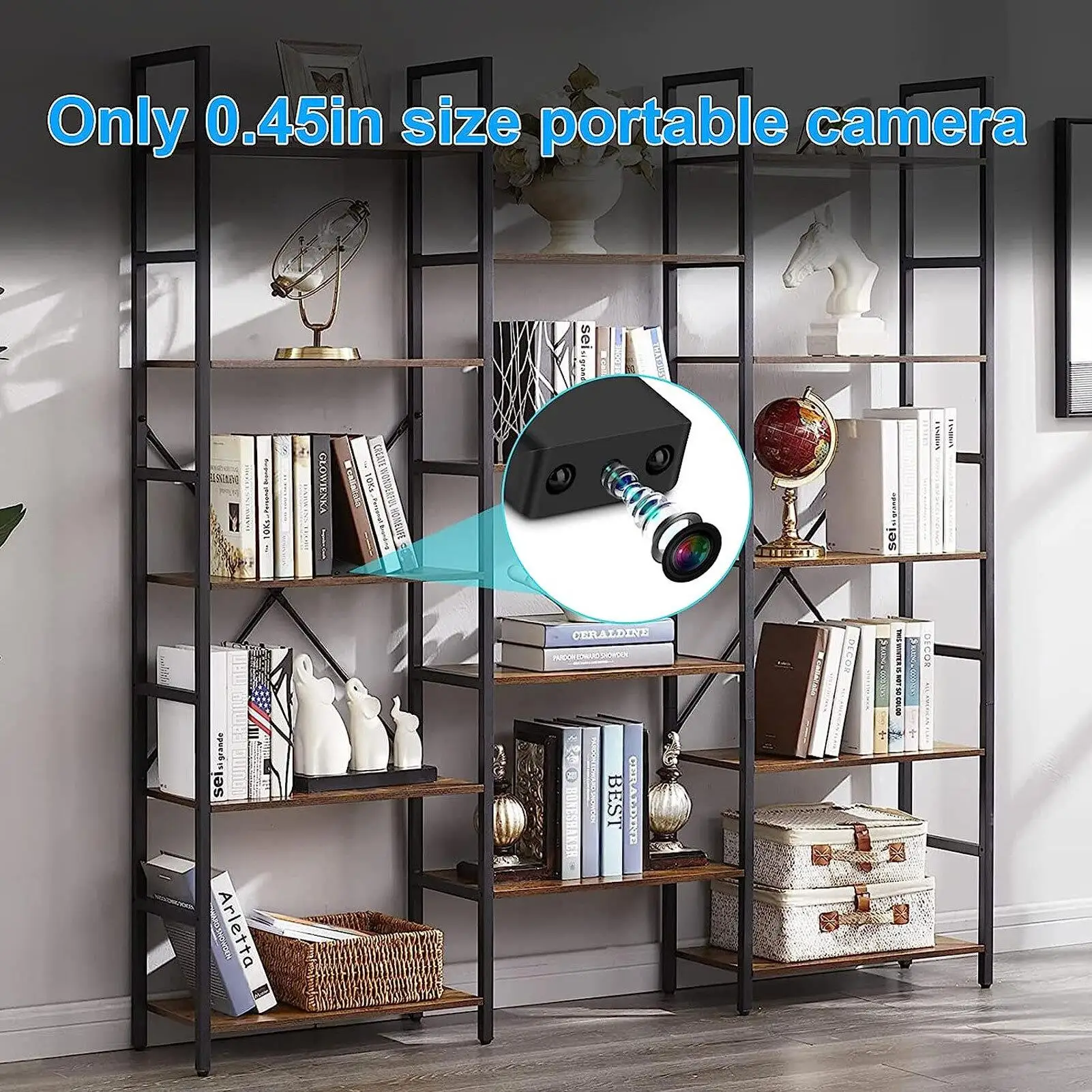 1080P HD Mini WiFi Camera-Ultra-Thin Smart Low Power Night Vision Security Cam for Home & Office Use