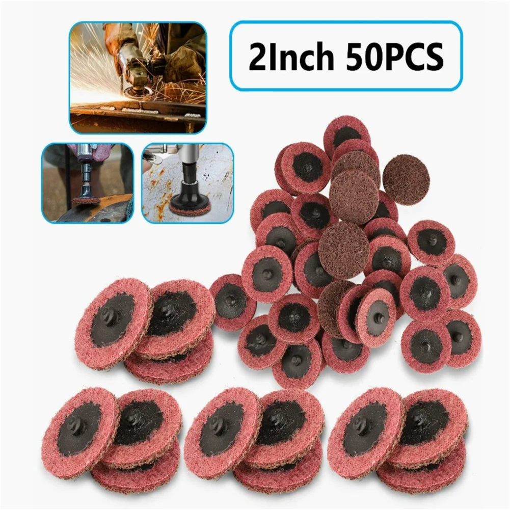 

50pcs 2 Inch Sanding Discs Superior Performance Surface Conditioning Discs For Stainless Steel Steel Metal Alloys Plastic